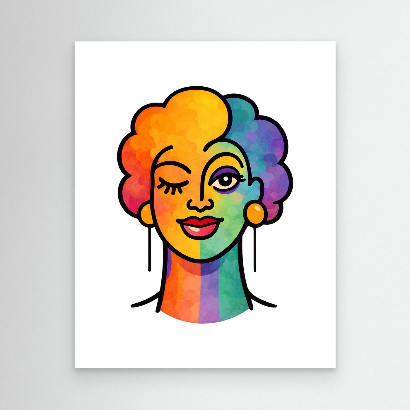 Proud Portraits: Femme Winker | Canvas