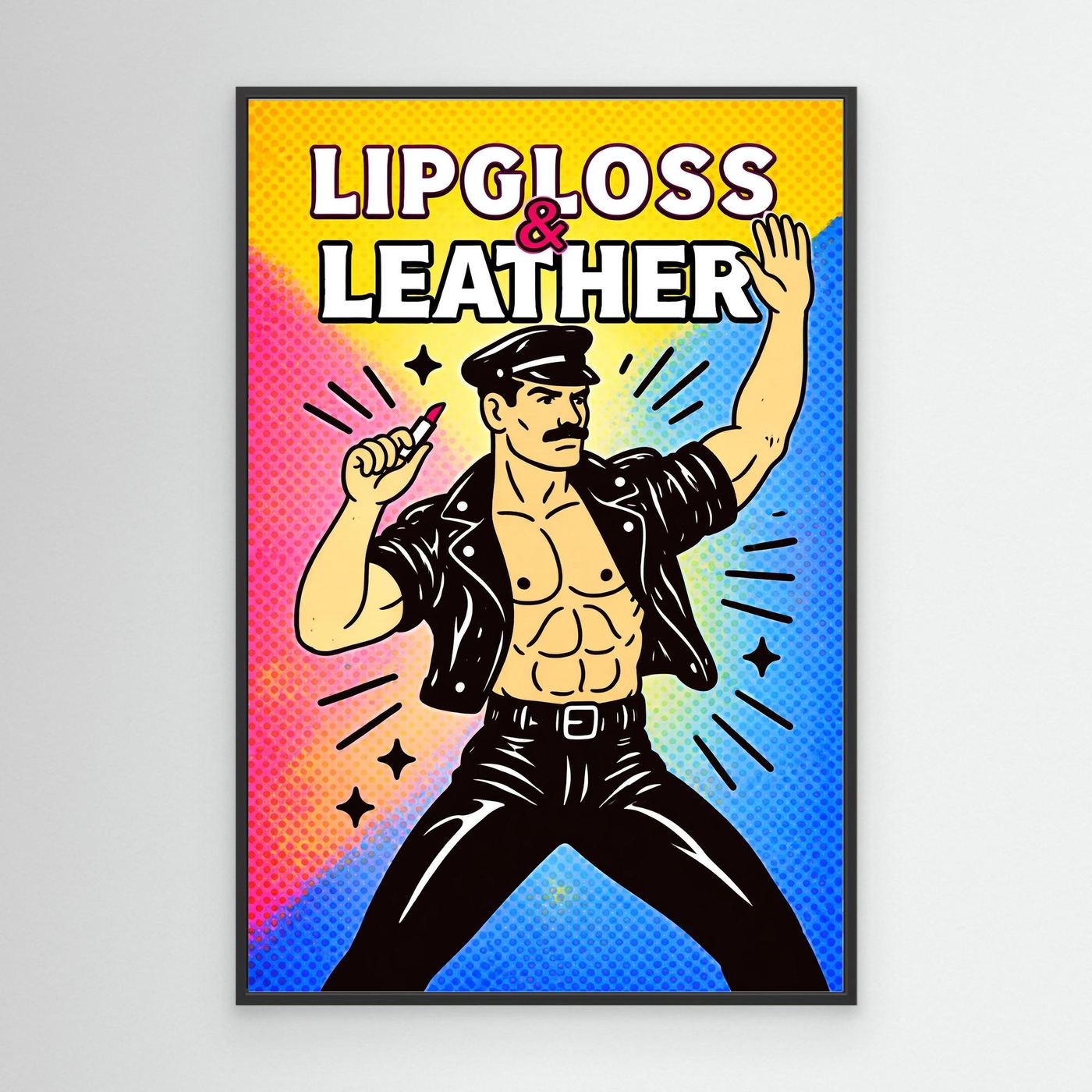 Lipgloss & Leather (Halftone Ver.) | Canvas
