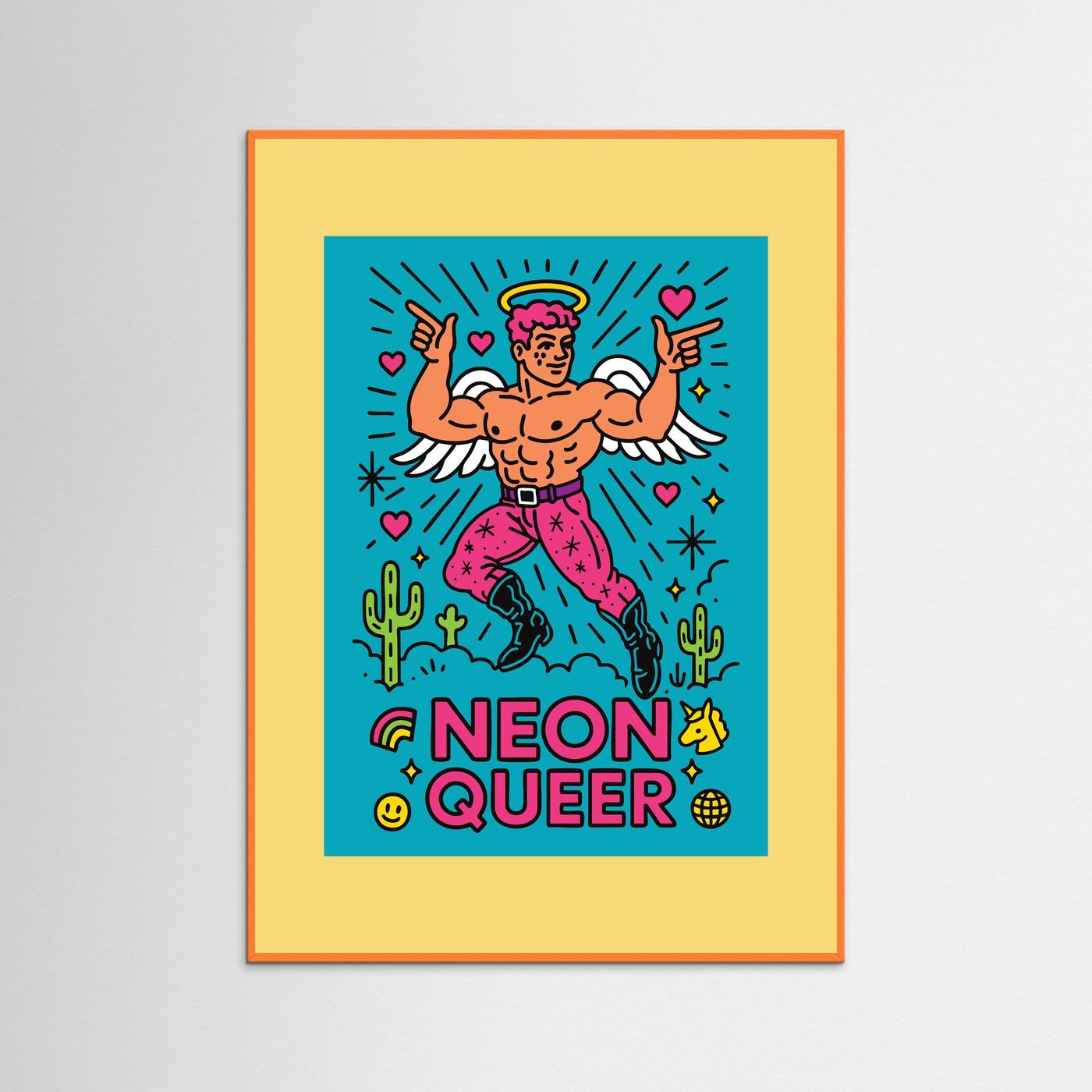 NeonQueer Angel | Fine Art Paper