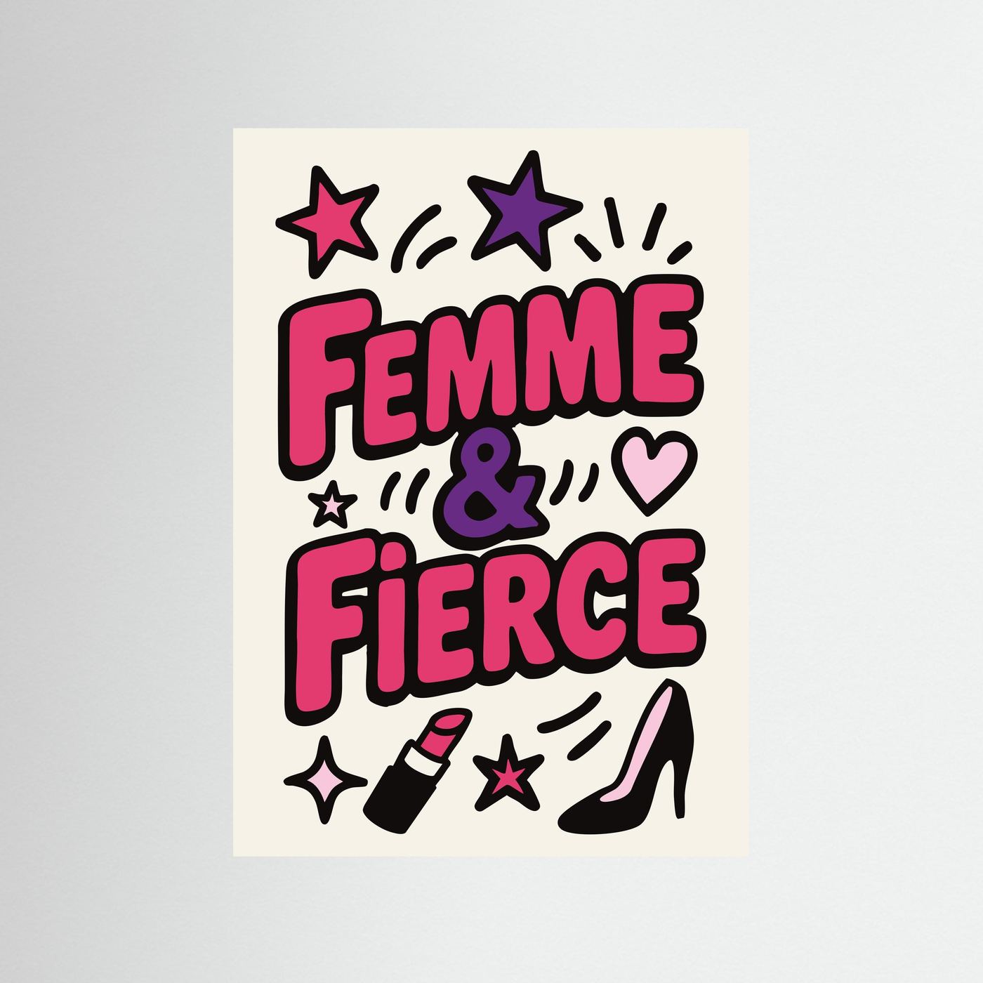 Femme & Fierce | Fine Art Paper