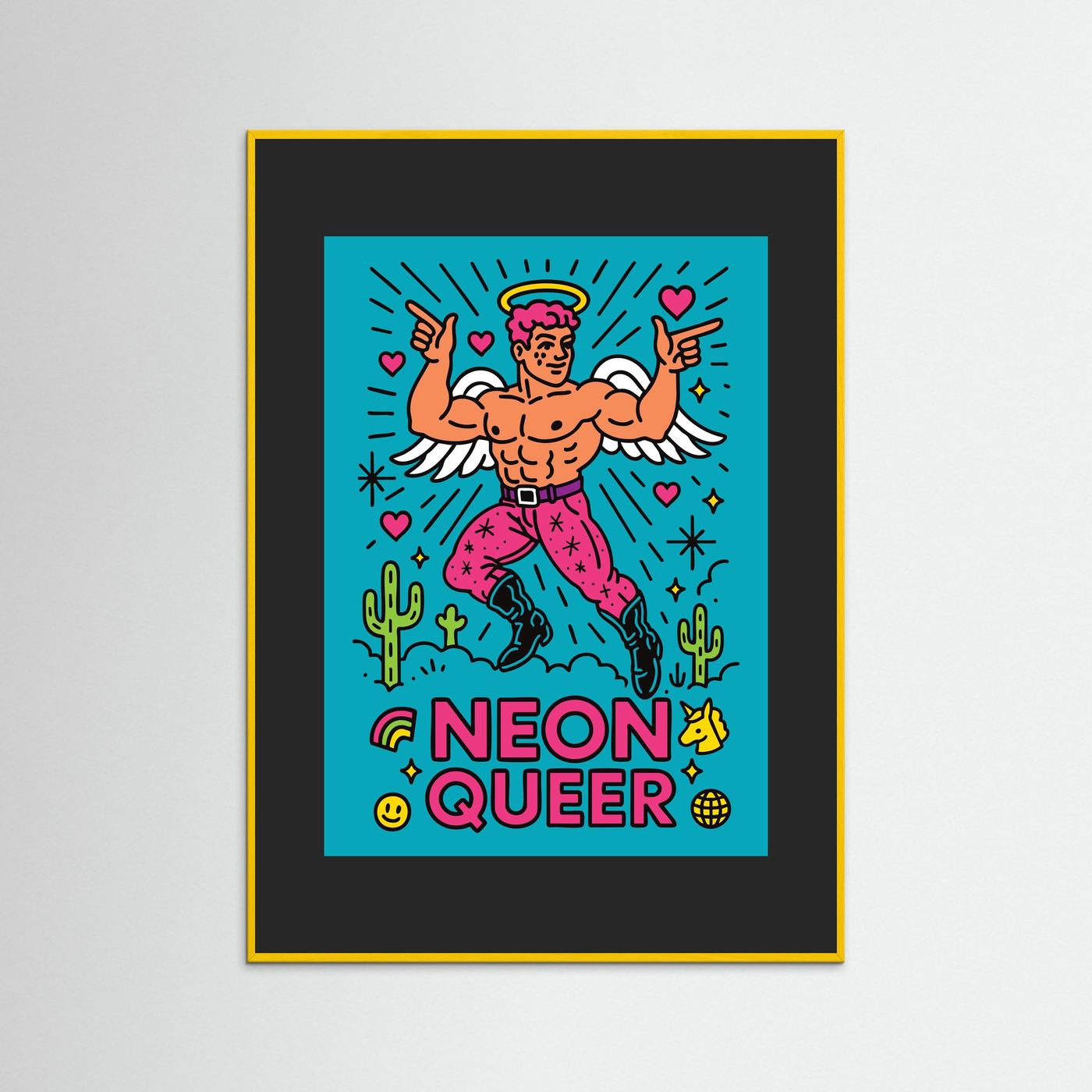 NeonQueer Angel | Fine Art Paper
