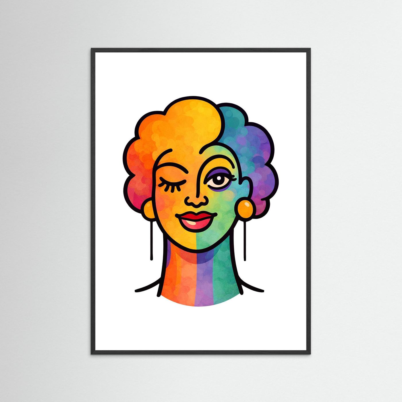 Proud Portraits: Femme Winker | Fine Art Paper