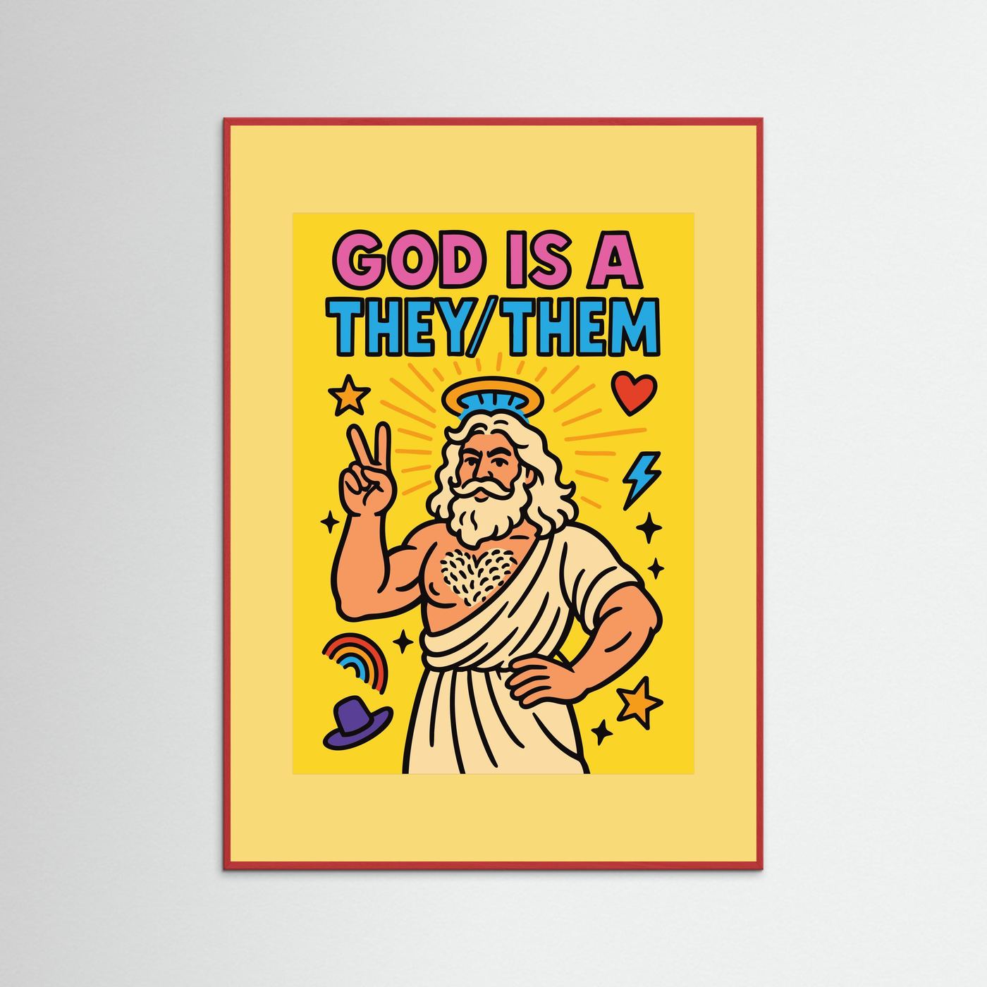 God is a They/Them | Fine Art Paper
