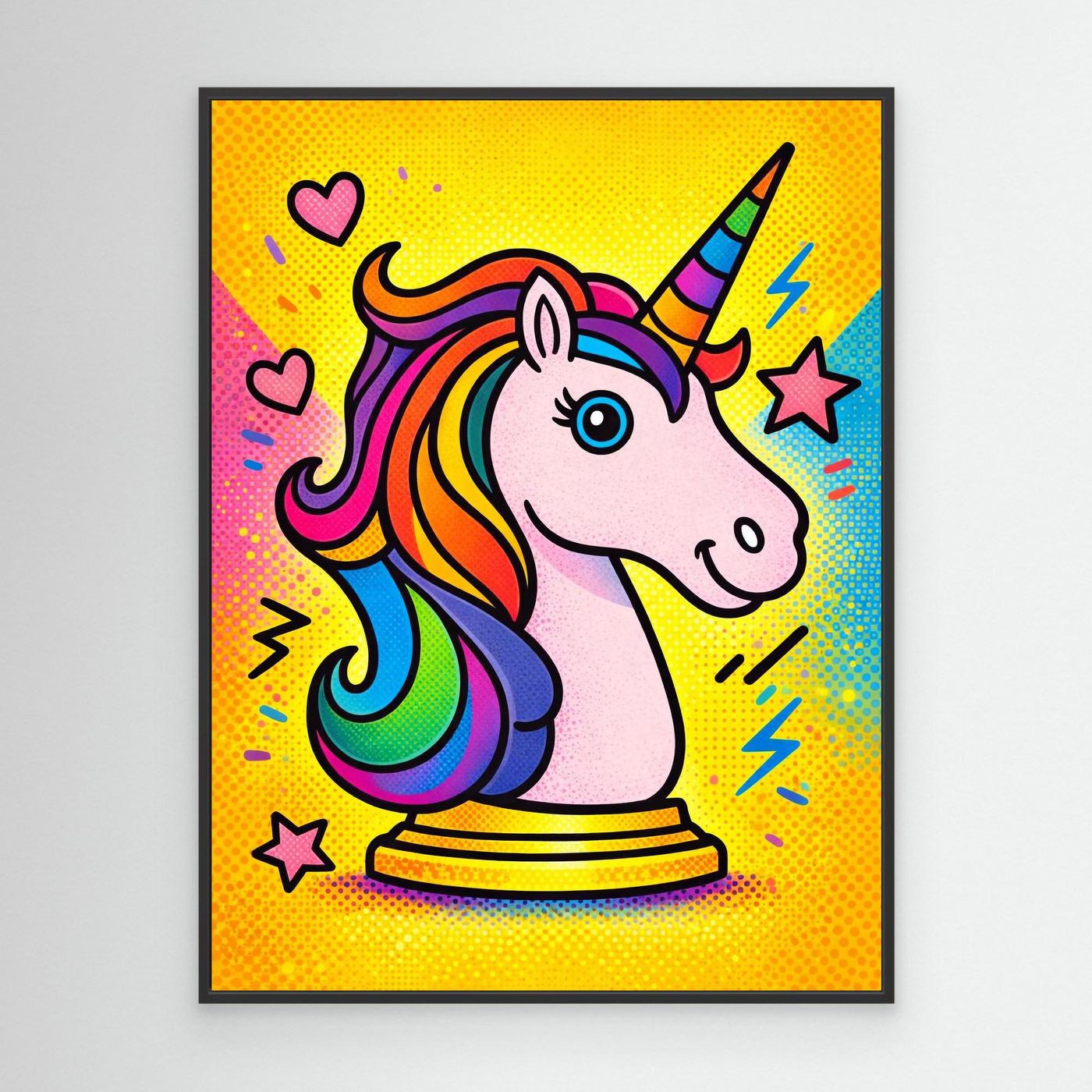 Be More Unicorn (Halftone Ver.) | Canvas