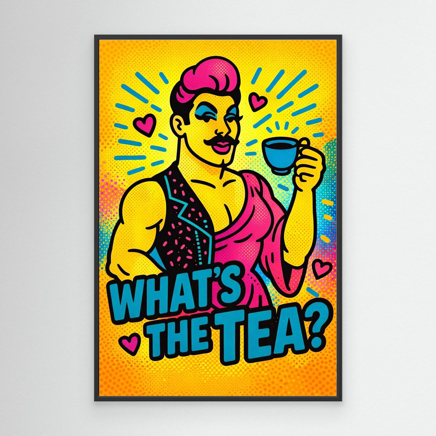 What's The Tea? (Halftone Ver.) | Canvas