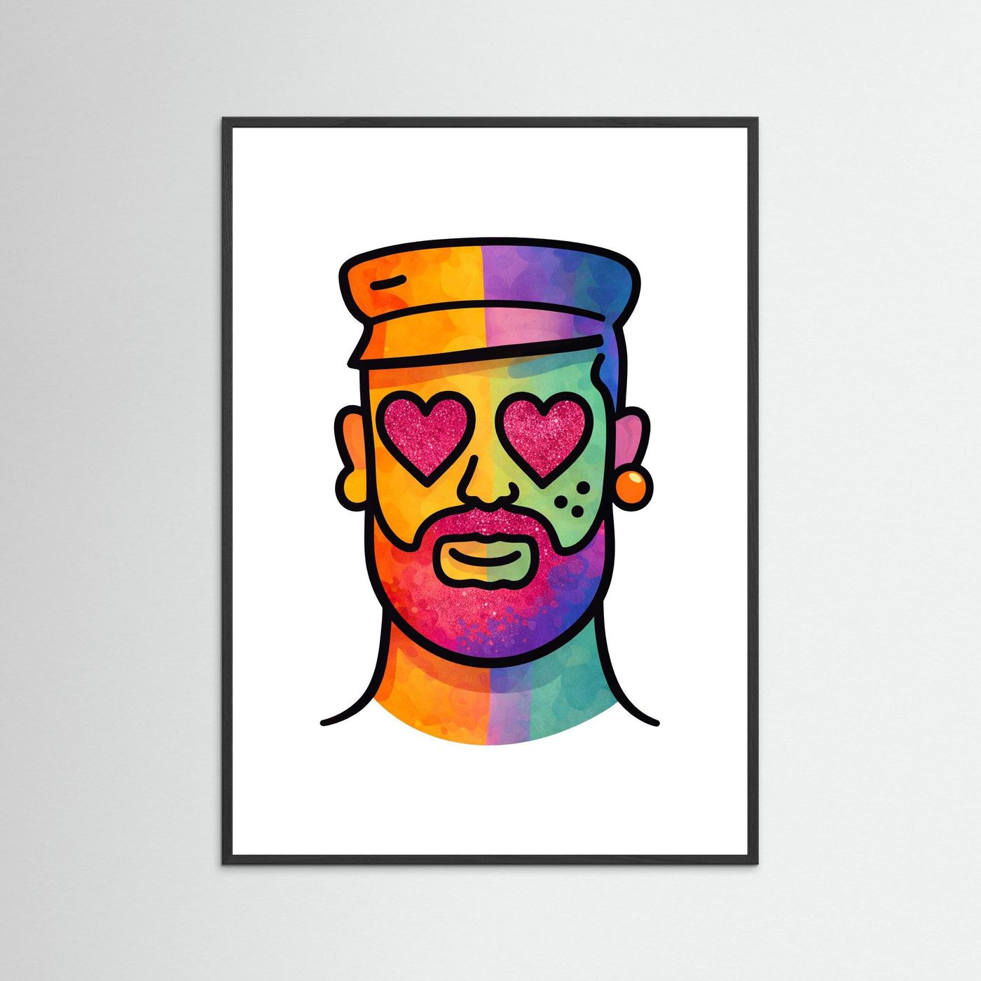 Proud Portraits: Leather Bear | Fine Art Paper