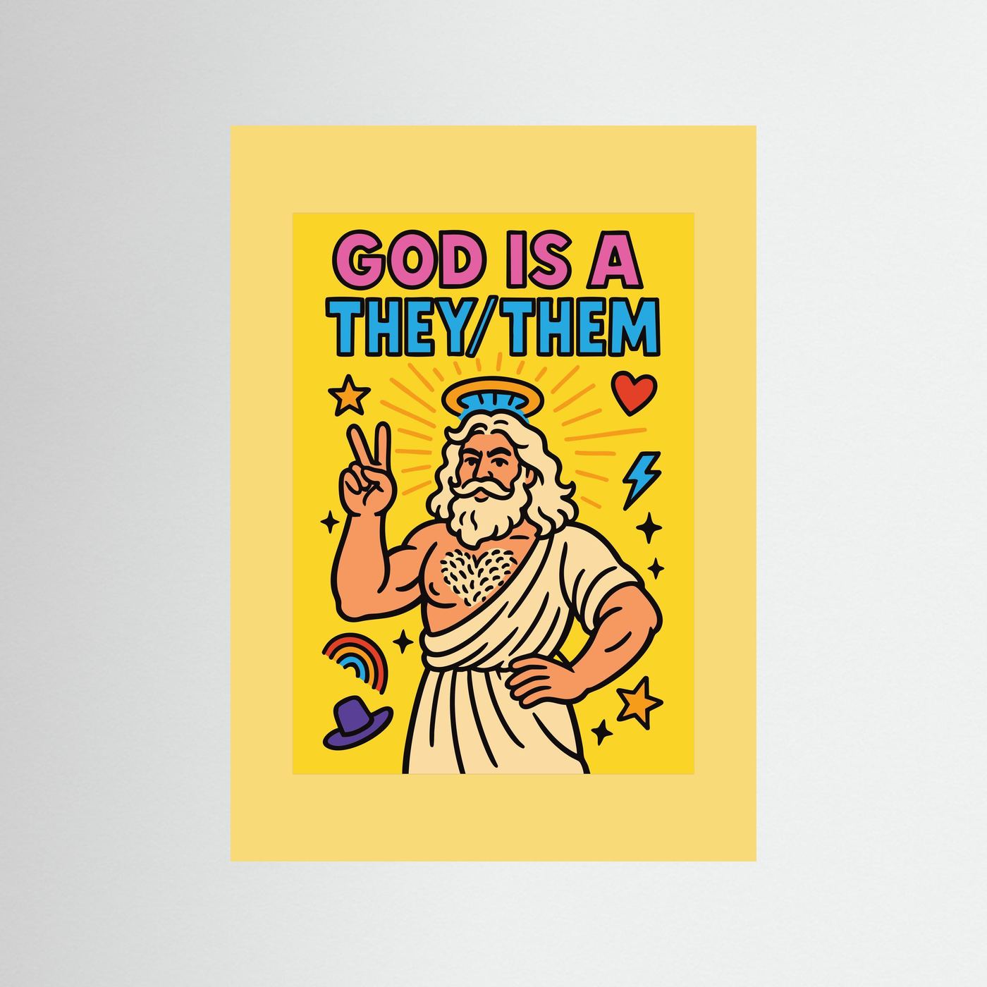 God is a They/Them | Fine Art Paper