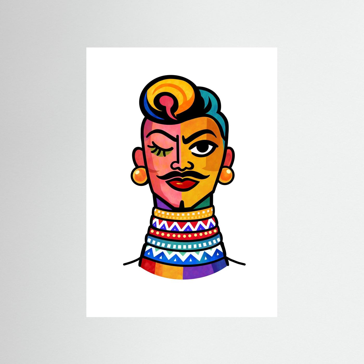 Adournment - Tryptich: Ndebele | Fine Art Paper