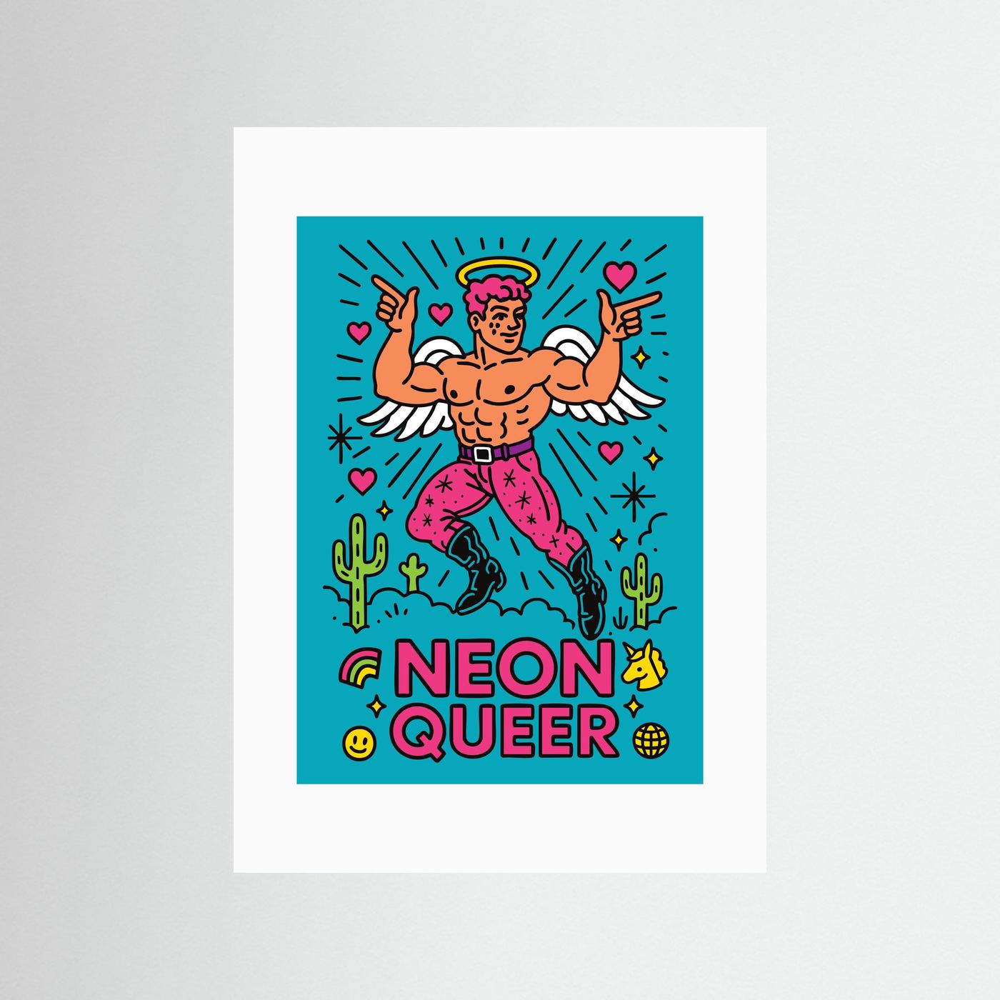 NeonQueer Angel | Fine Art Paper