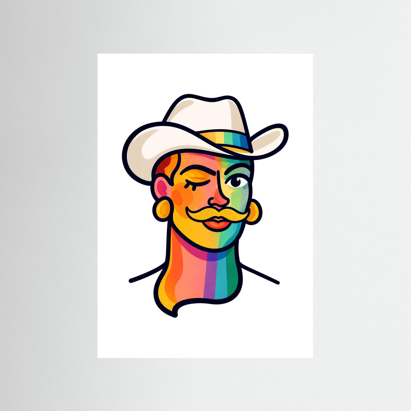 Proud Portraits: Cowboy | Fine Art Paper