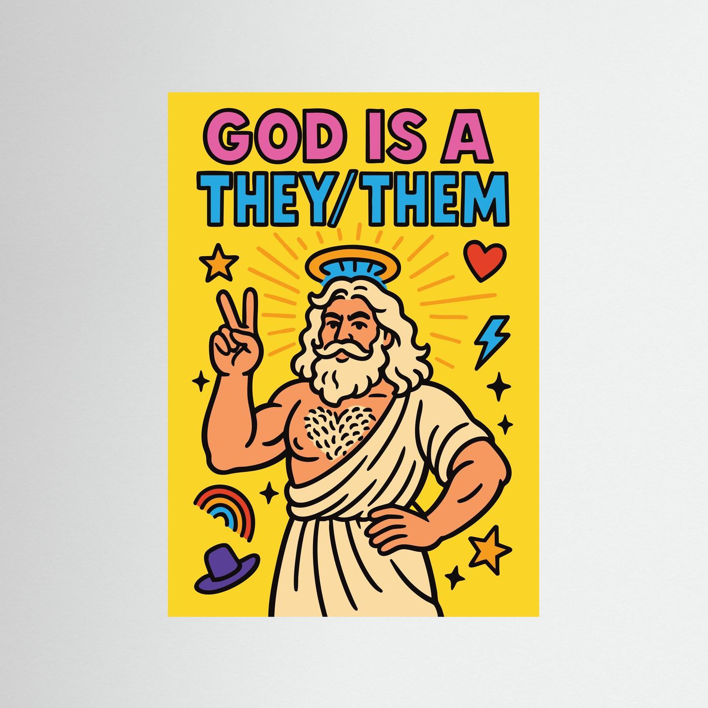 God is a They/Them | Fine Art Paper