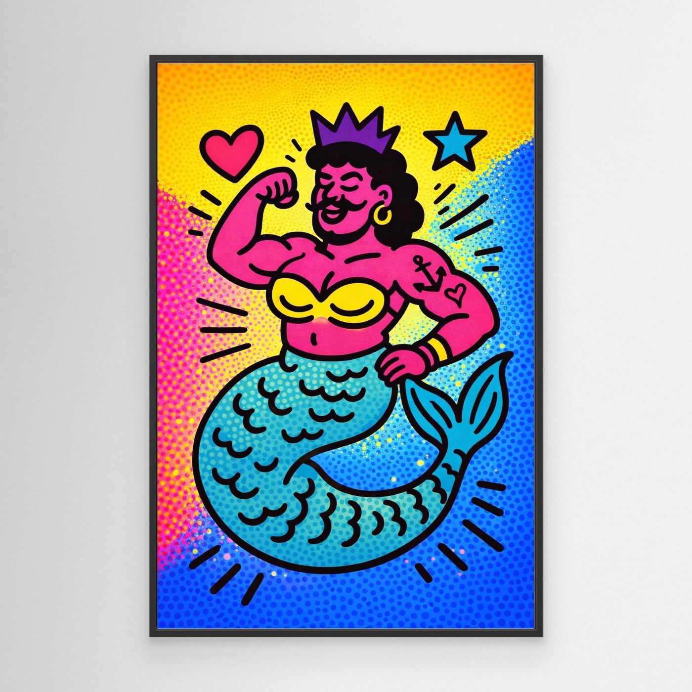 Mer-Masc (Halftone Ver.) | Canvas