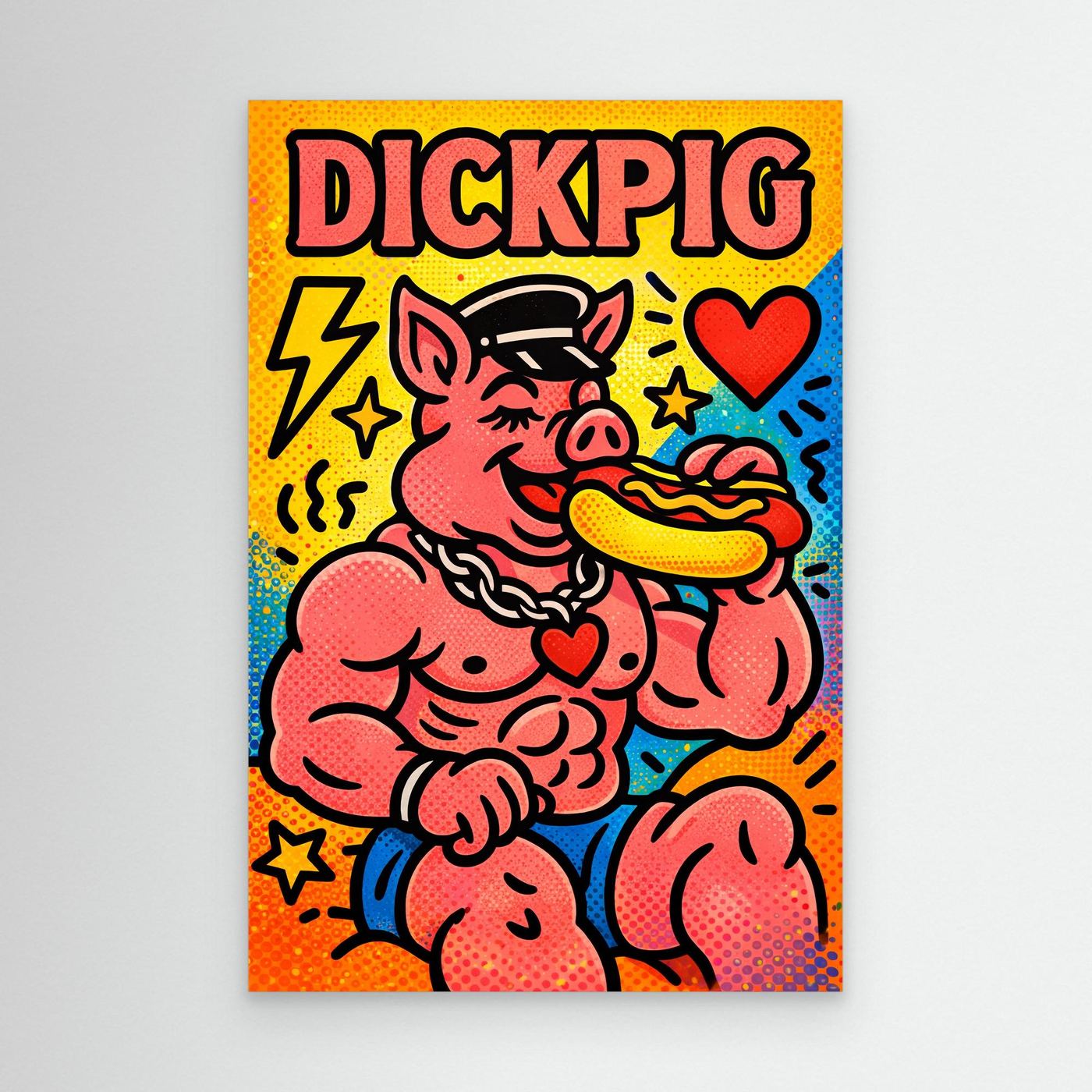 Dickpig (Halftone Ver.) | Canvas