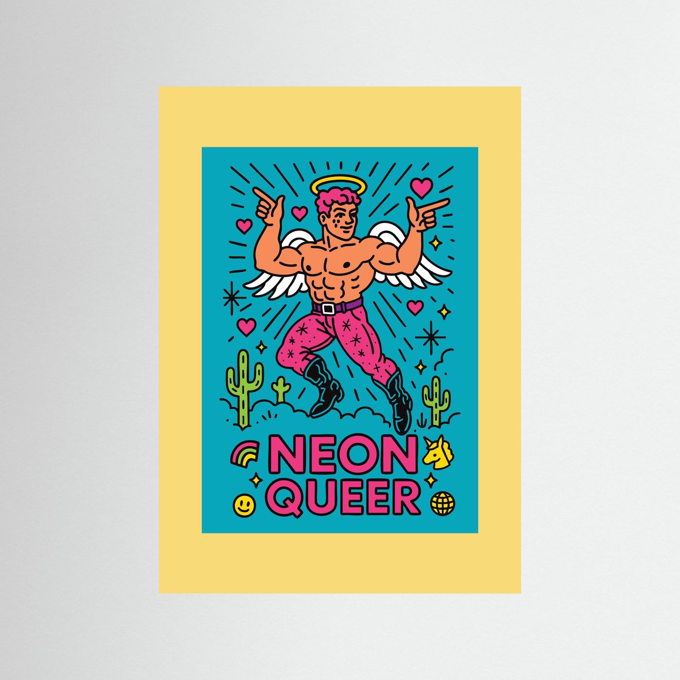NeonQueer Angel | Fine Art Paper
