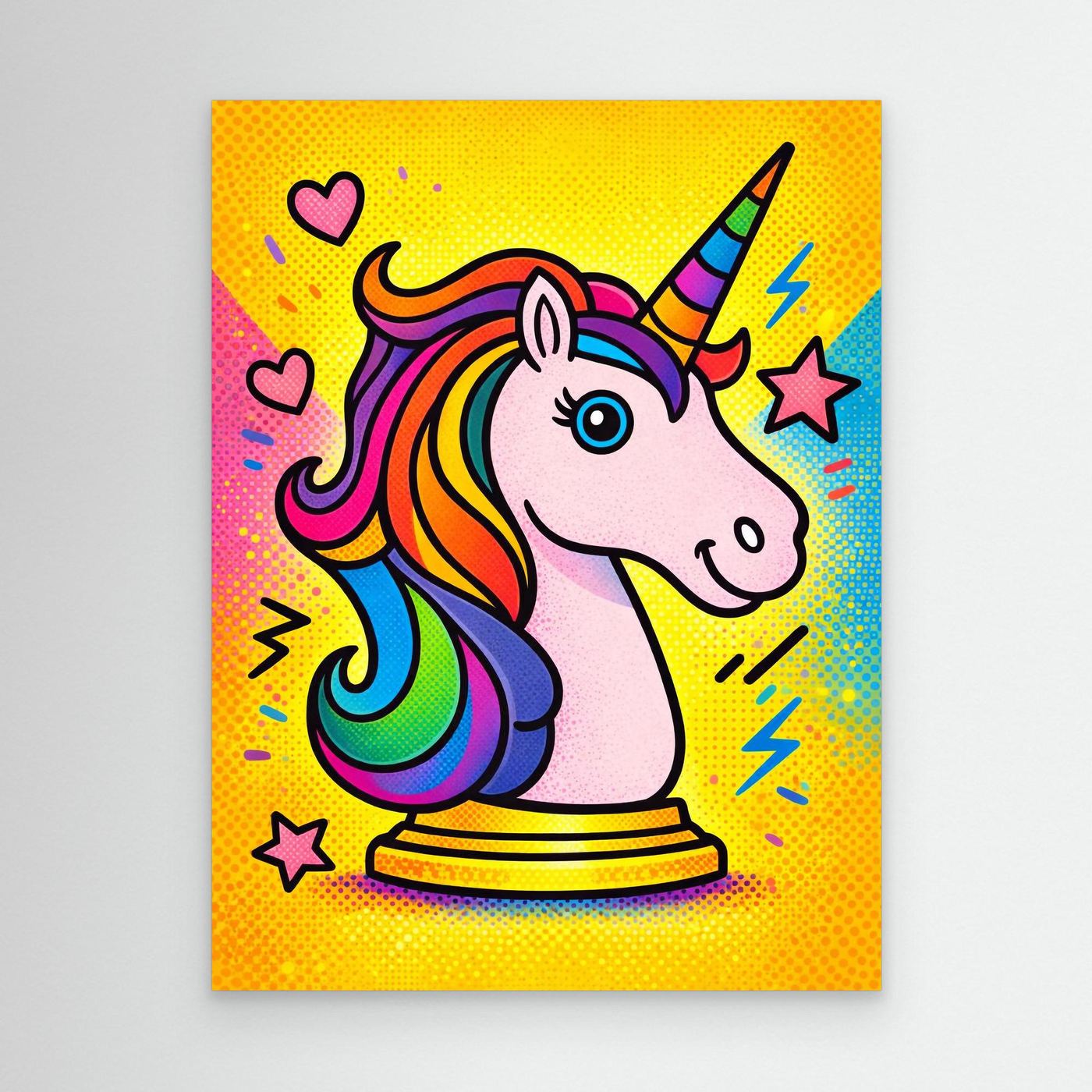 Be More Unicorn (Halftone Ver.) | Canvas