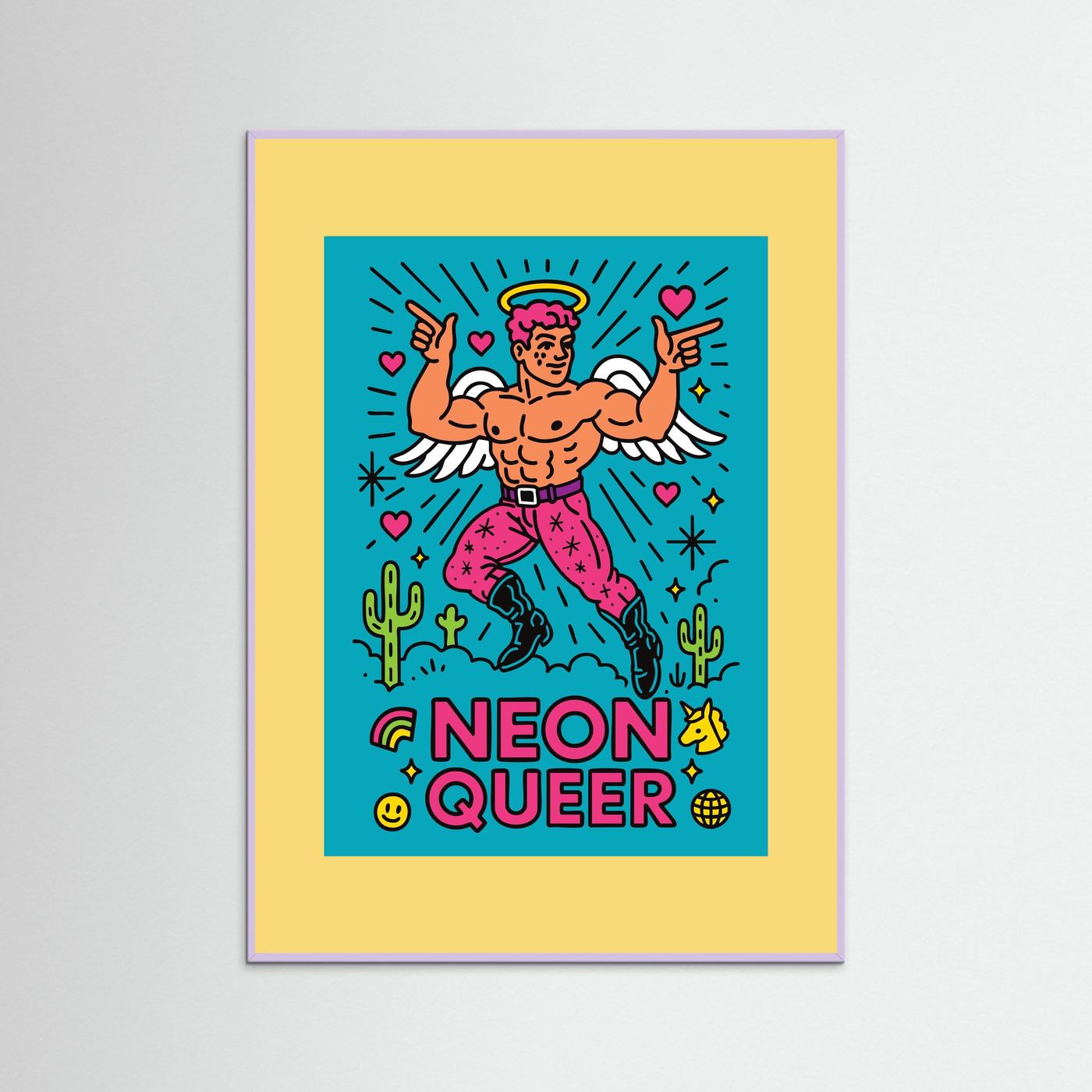 NeonQueer Angel | Fine Art Paper
