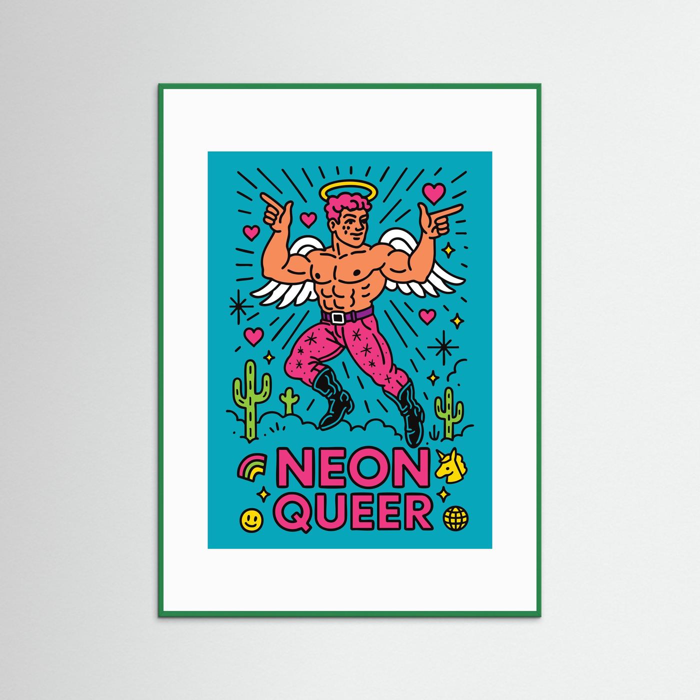 NeonQueer Angel | Fine Art Paper