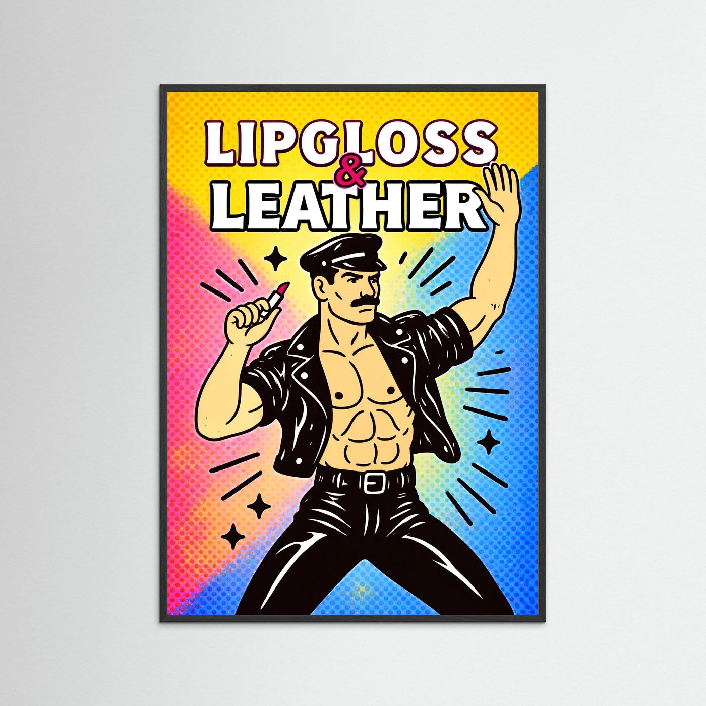 Lipgloss & Leather (Halftone Ver.) | Fine Art Paper